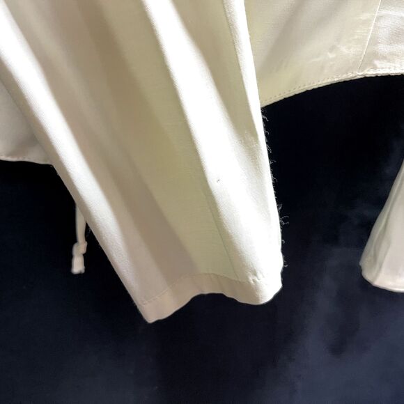 Circle T Marilyn Lenox 70s Western Look Womens Shirt Corset Back Large Cream - Picture 3 of 8